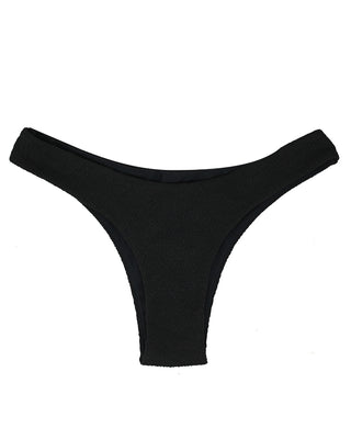 Kiri Black Cheeky Bikini Bottoms on White